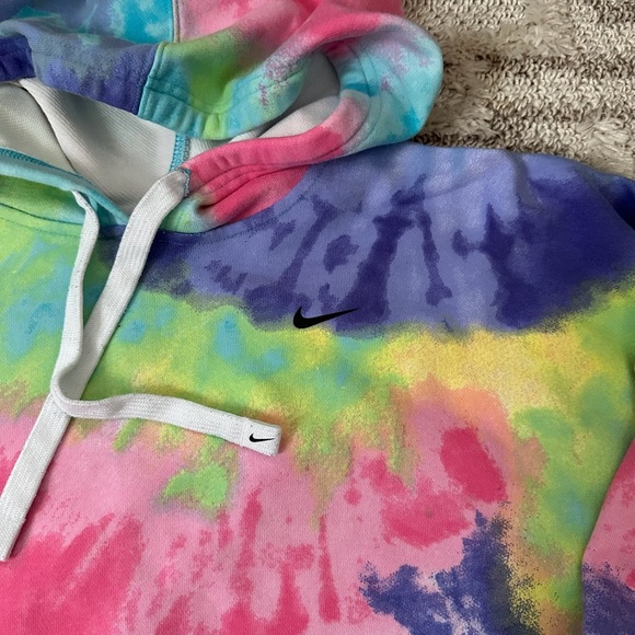 Nike Women's French Terry Tie Dye Training Hoody Size XL - Picture 2 of 3